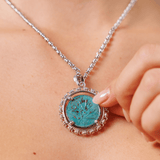 Pendente Filary in Rodio con Moneta Ape Verde