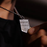 Collana "Trident Shield" in Rodio