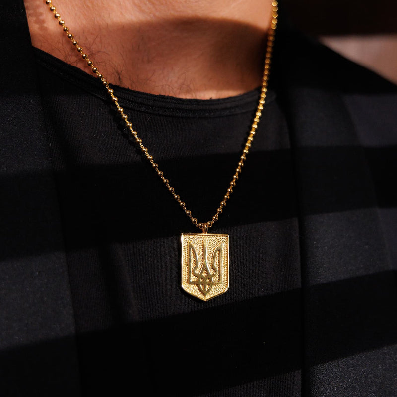 Collana "Trident Shield" in Oro
