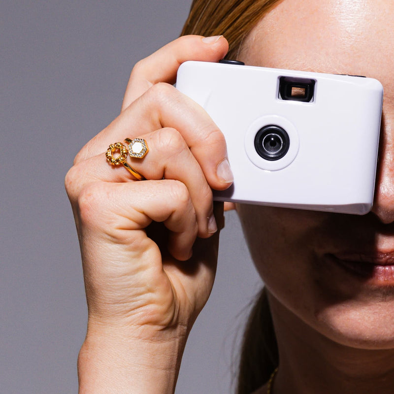 Anello Deco Statement in Oro con Bianco & Pavé