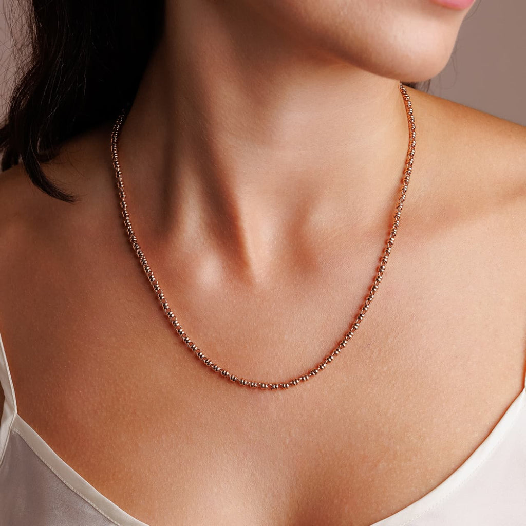 Collana Links 3mm in Oro Rosa
