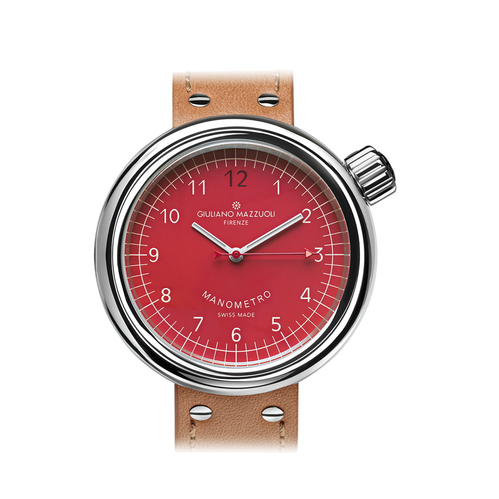 Orologio Manometro Rosso - Giuliano Mazzuoli