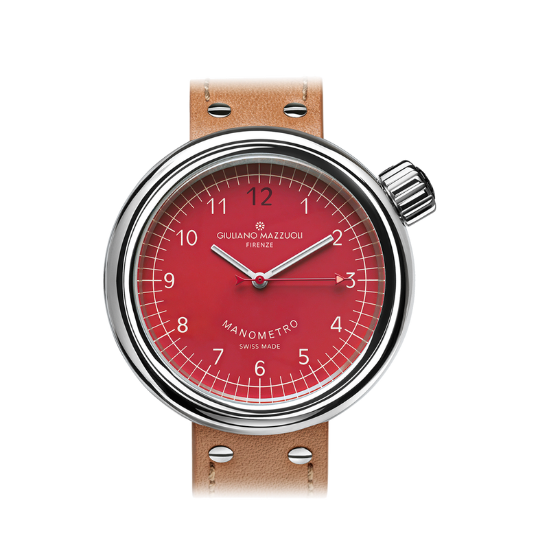 Orologio Manometro Rosso - Giuliano Mazzuoli