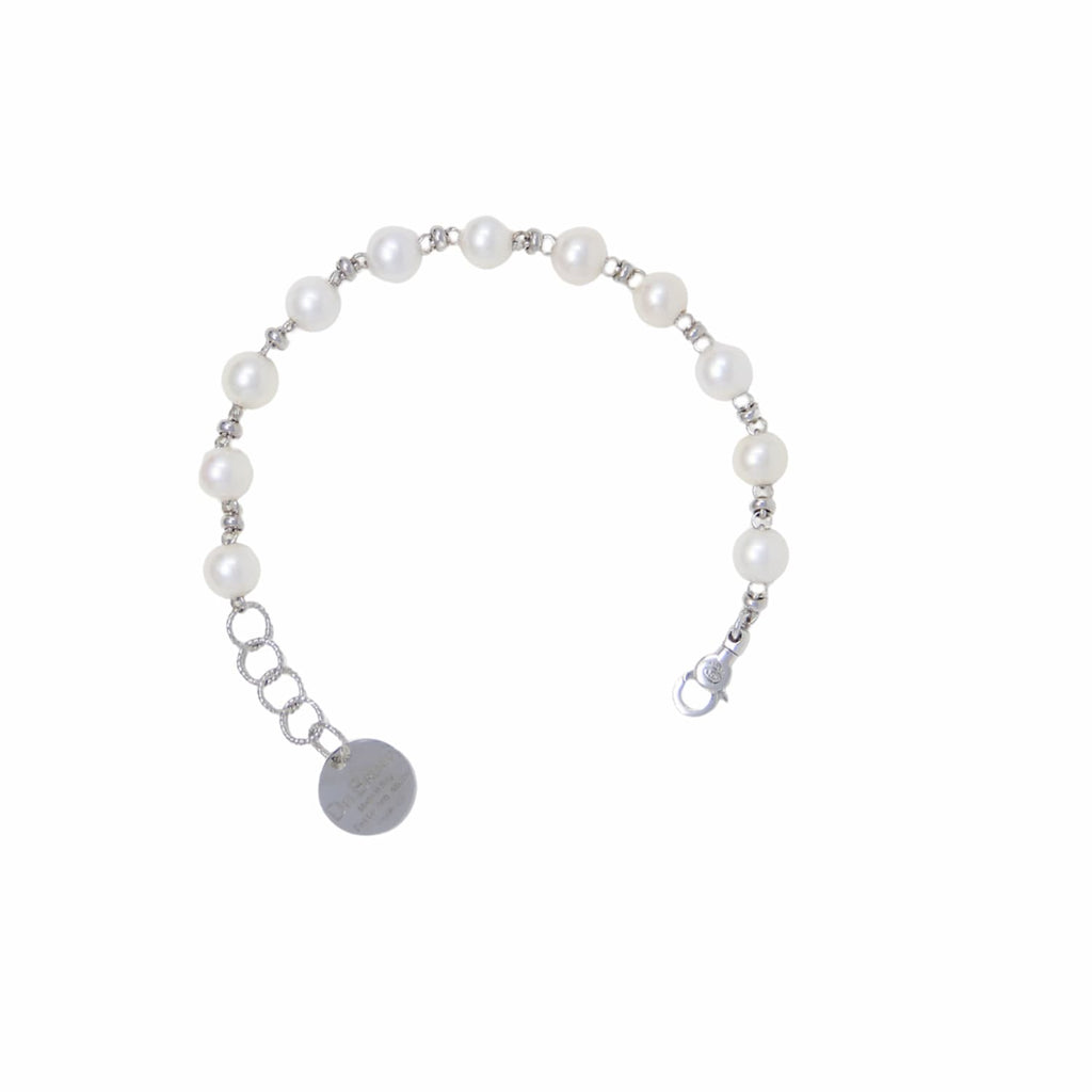 Bracciale Bella con Perle in Rodio