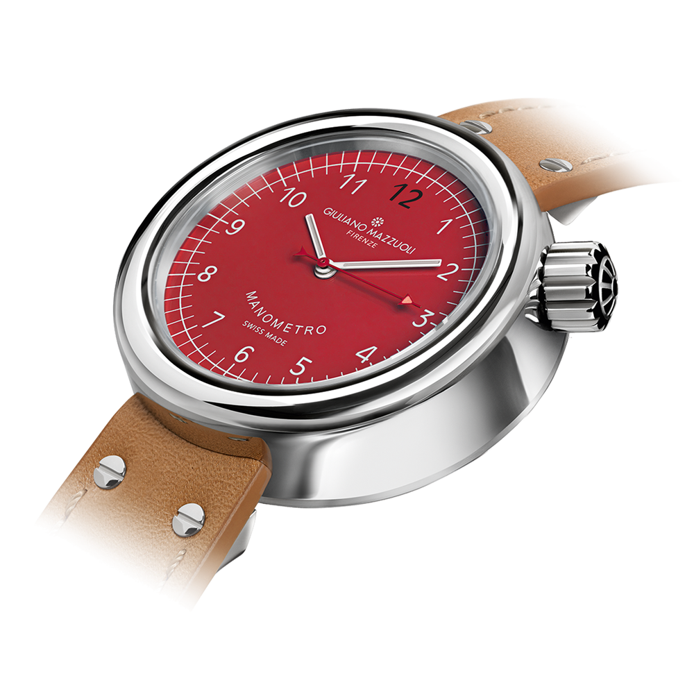 Orologio Manometro Rosso - Giuliano Mazzuoli