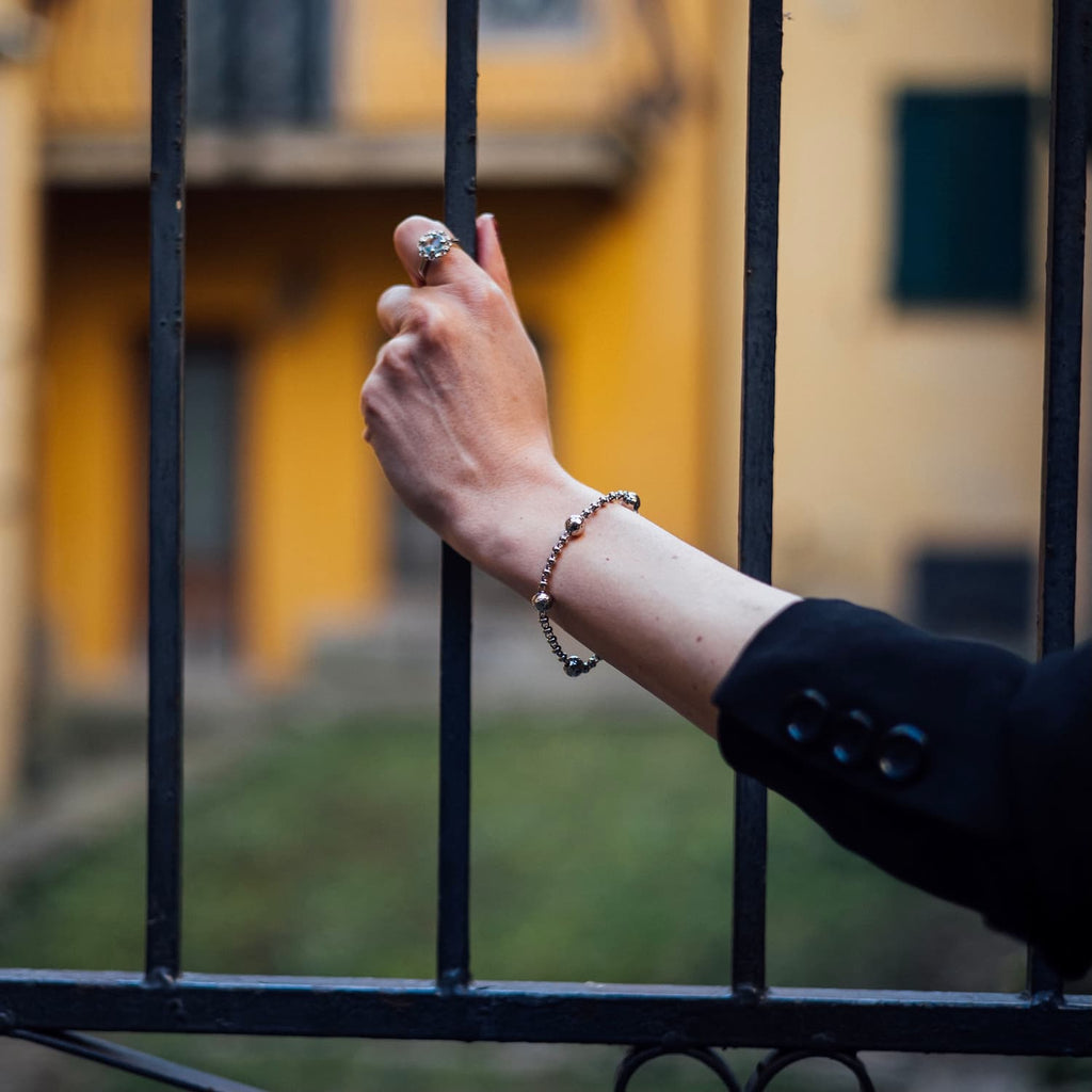 Bracciale Bollicine in Rodio