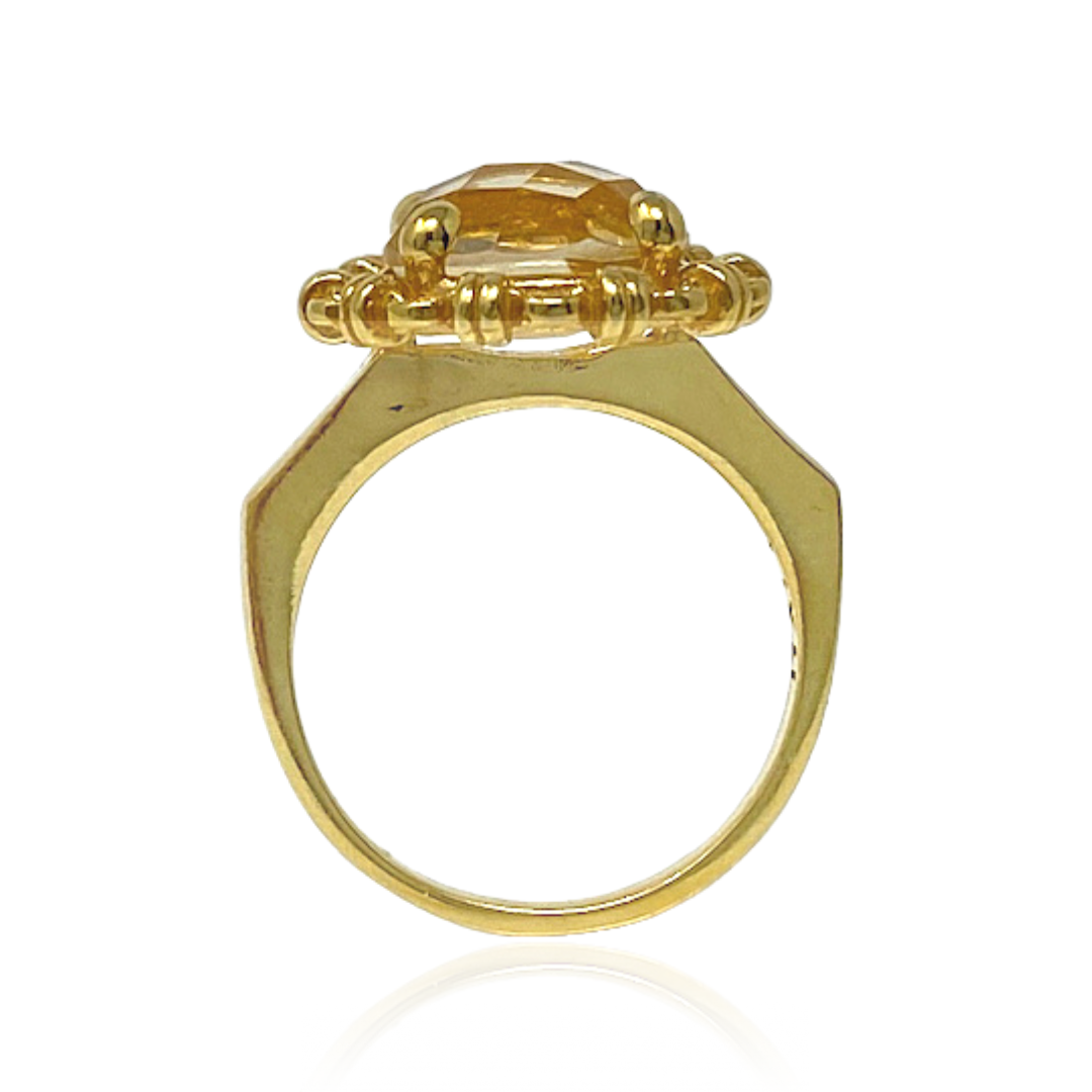 Anello Filary in Oro con Citrino