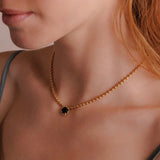 Collana Piazza Petit in Oro con Onice