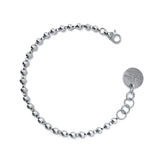 Bracciale Sfere 3mm in Rodio