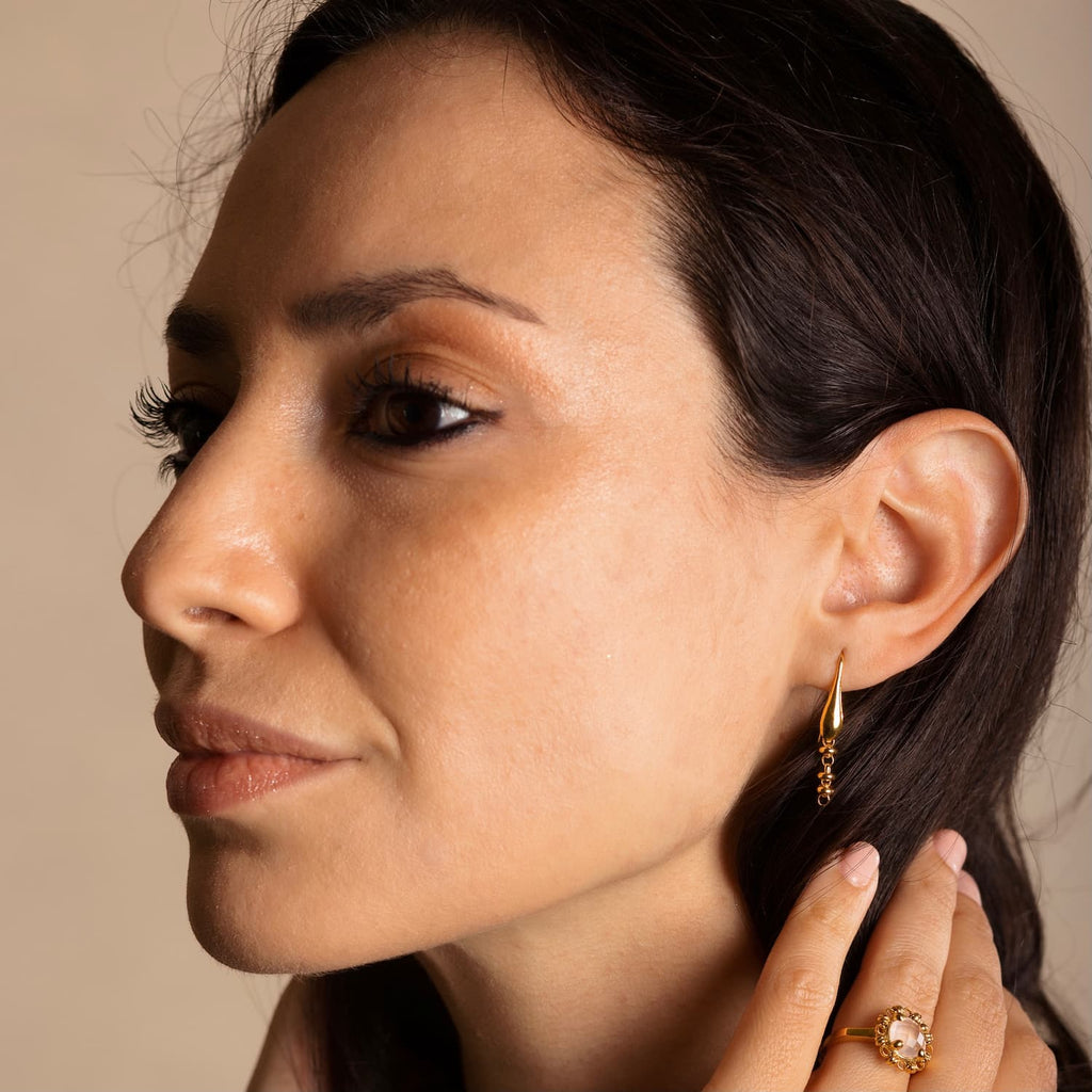 Orecchini Ciambelle 3mm in Oro, Corti