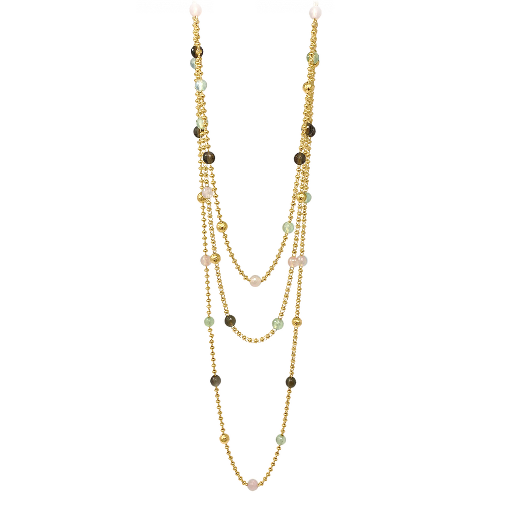 Collana Bollicine Color in Oro