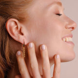 Orecchini Mini Links Etruschi in Oro, Lunghi