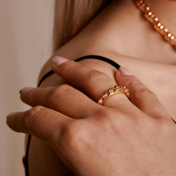 Anello Links Scalare in Oro