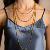 Collana Sfere Diamantate in Oro