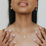 Collana Gemma in Oro con Turchese