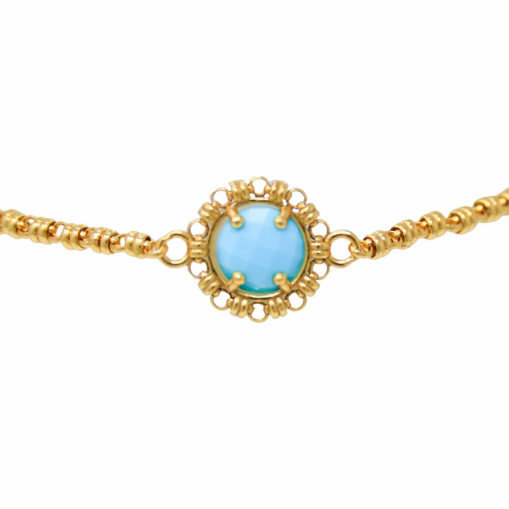 Bracciale Gemma in Oro con Turchese