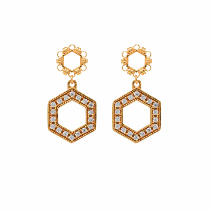 Orecchini Super Deco in Oro con Pavé