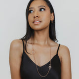 Collana Super Deco in Oro Rosa con Pavé