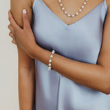 Bracciale Bella con Perle in Rodio