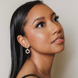 Orecchini Super Deco in Oro Rosa con Pavé