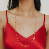 Collana Super Deco in Oro con Pavé