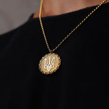 Collana "Trident Circle" in Oro