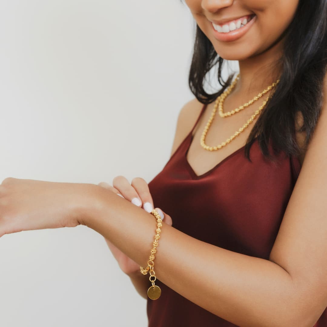 Bracciale Links Caviale in Oro