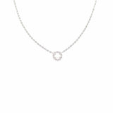 Collana Gemma in Rodio con Agata Bianca