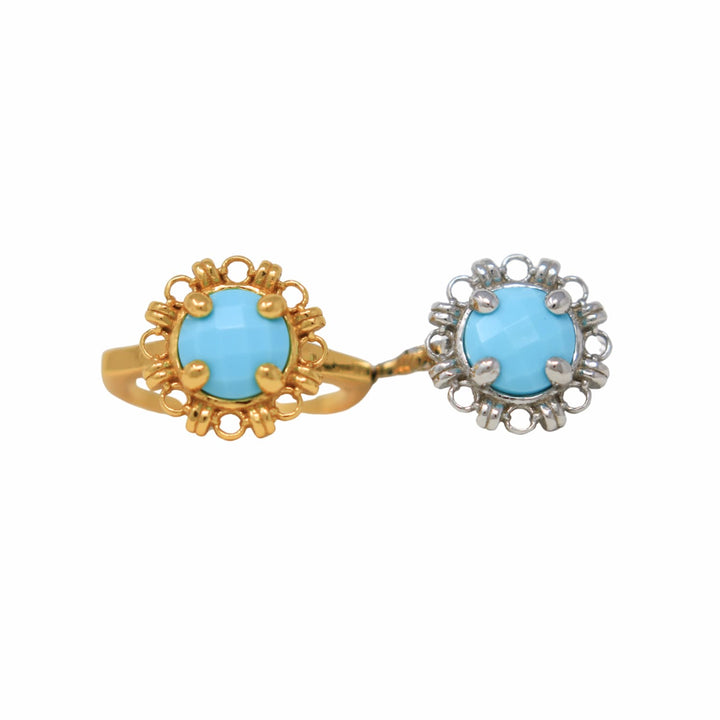 Anello Gemma in Oro con Turchese