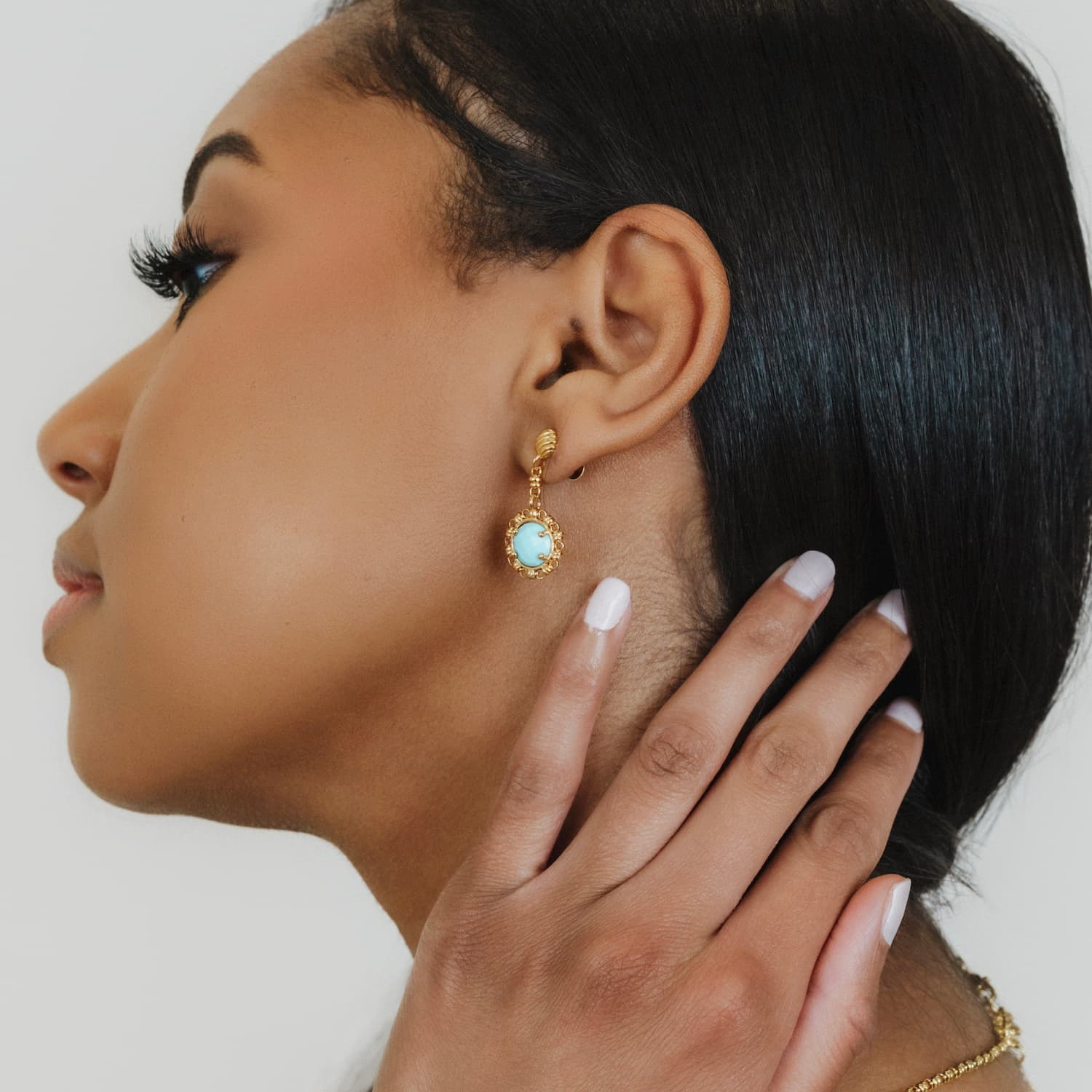 Orecchini Gemma in Oro con Turchese