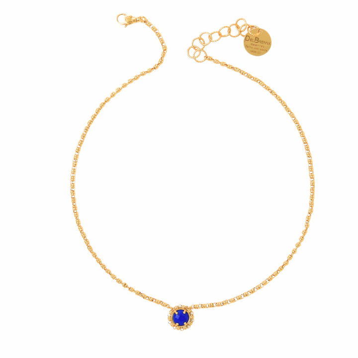 Collana Gemma in Oro con Lapislazzuli