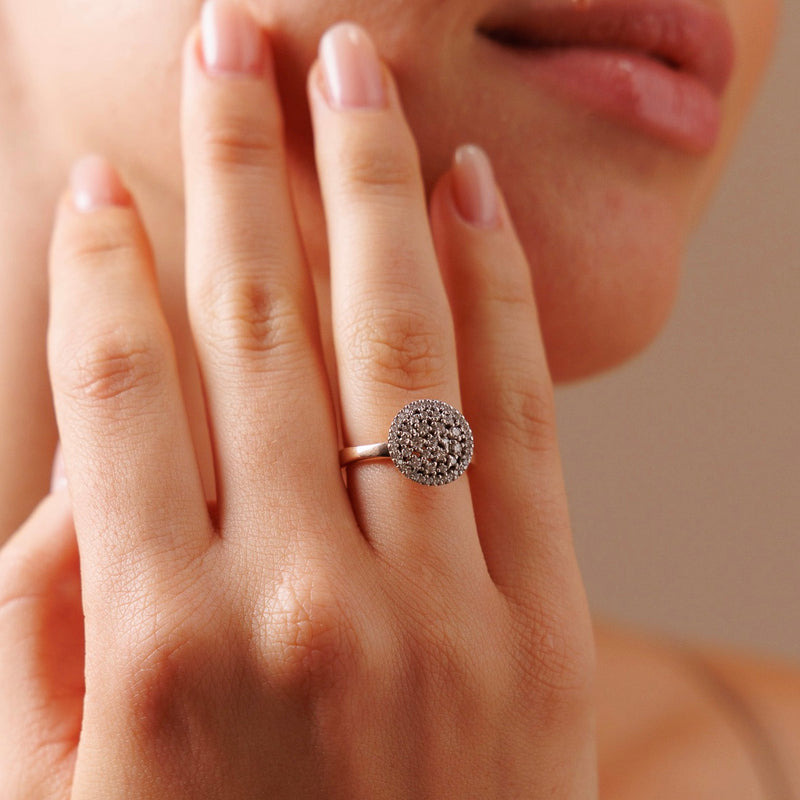 Anello Wish in Oro Rosa e Oro Bianco 18K con Diamanti
