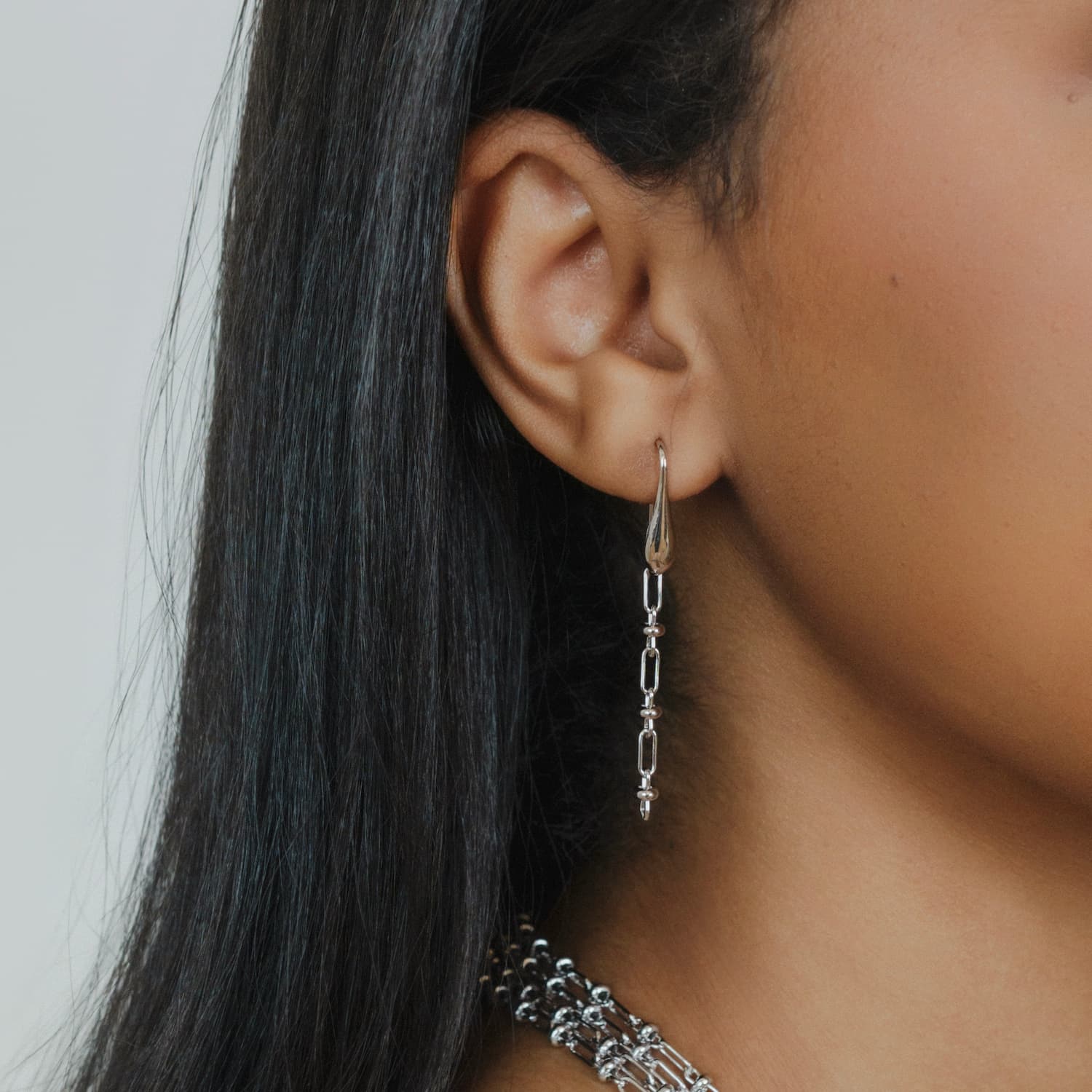 Orecchini Bella in Rodio