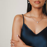 Anello Gemma in Rodio con Agata Bianca