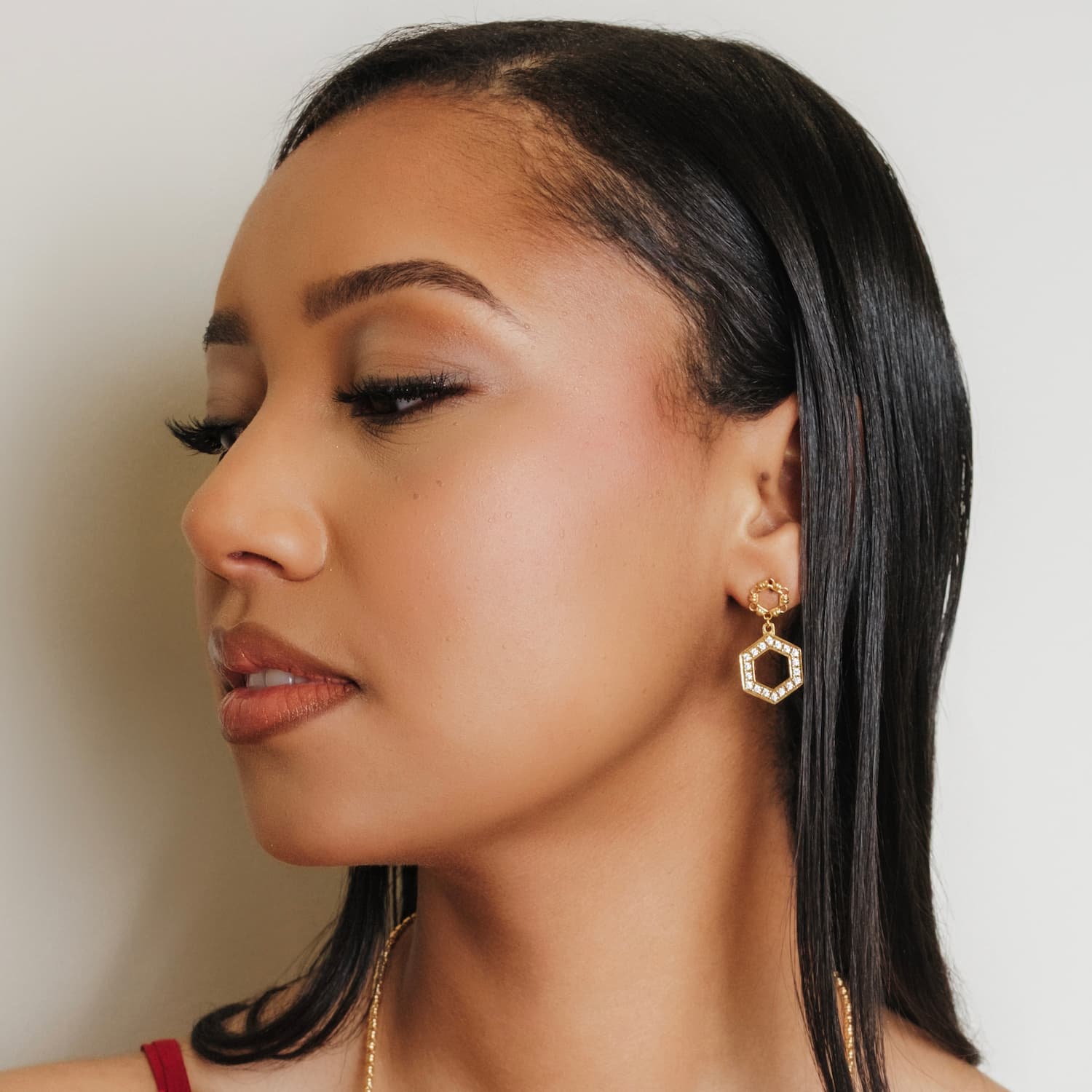 Orecchini Super Deco in Oro con Pavé