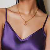 Pendente Quadra in Oro con Ametista, Piccolo