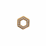 Orecchini Deco in Oro con Bianco & Pavé