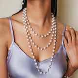 Collana Bella con Perle in Rodio