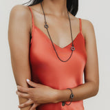 Bracciale Super Deco in Rodio Nero con Pavé