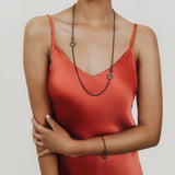 Collana Super Deco in Rodio Nero con Pavé