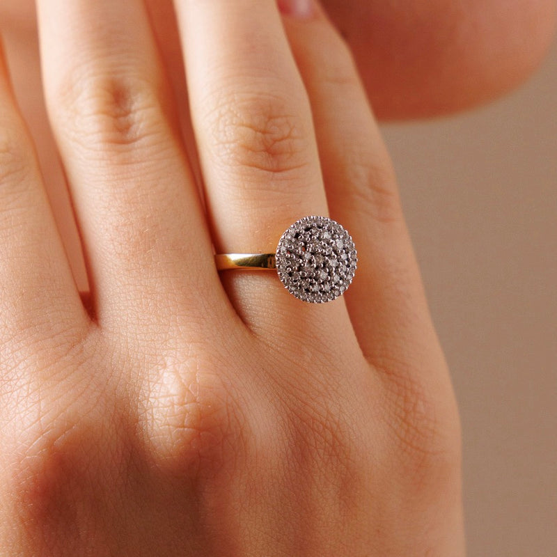 Anello Wish in Oro Giallo e Oro Bianco 18K con Diamanti