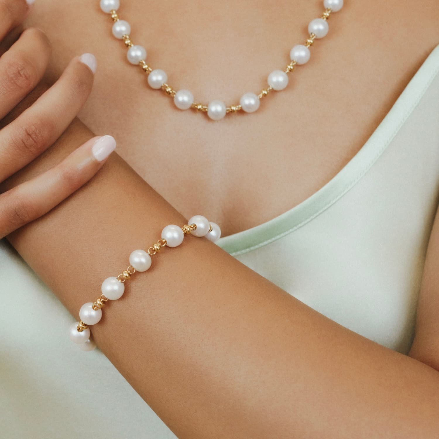 Bracciale Bella con Perle in Oro