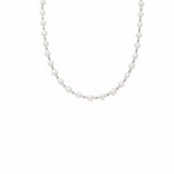 Collana Bella con Perle in Rodio