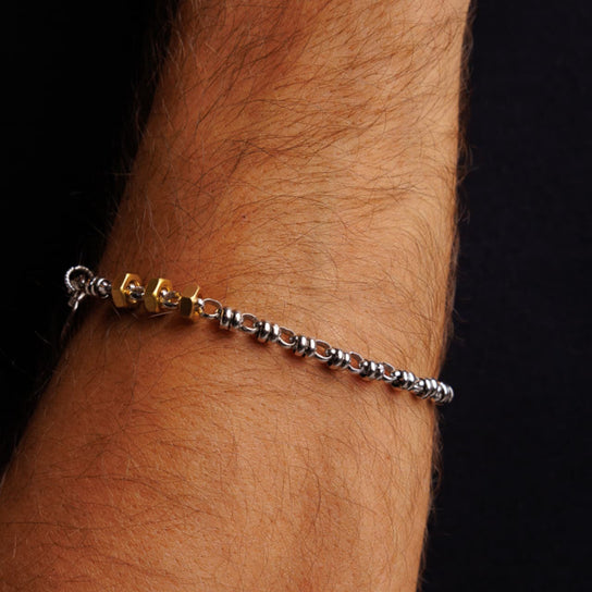 Bracciale Links 3mm Maximo in Rodio