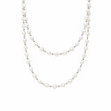 Collana Bella con Perle in Rodio