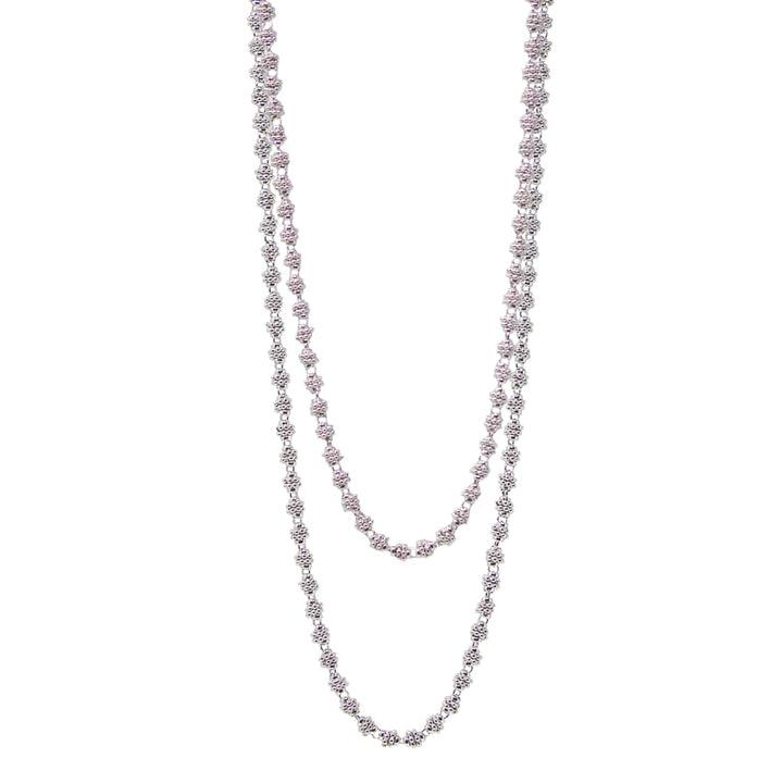 Collana Links Caviale in Rodio