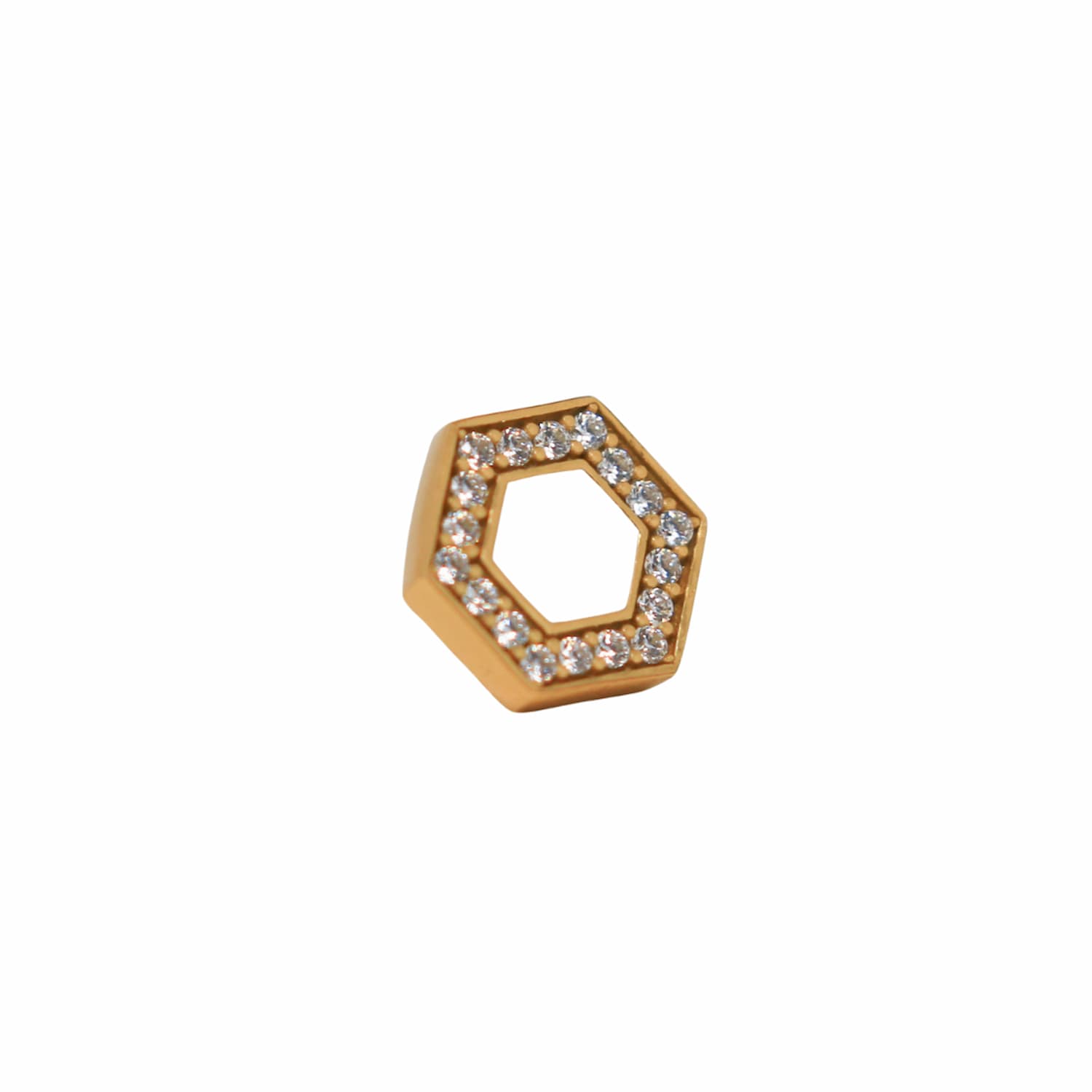 Orecchini Deco in Oro con Bianco & Pavé