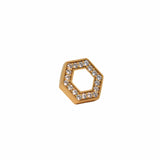 Orecchini Deco in Oro con Bianco & Pavé