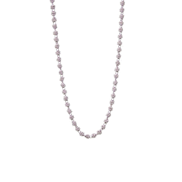 Collana Links Caviale in Rodio