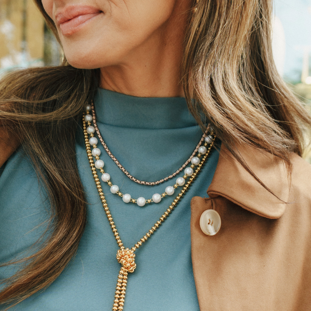 Collana Bella con Perle in Oro